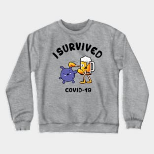 beer vs Coronavirus Crewneck Sweatshirt